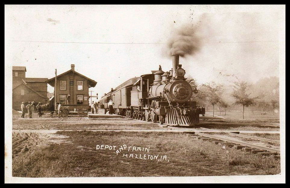 Hazleton Depot and Train circa 1910